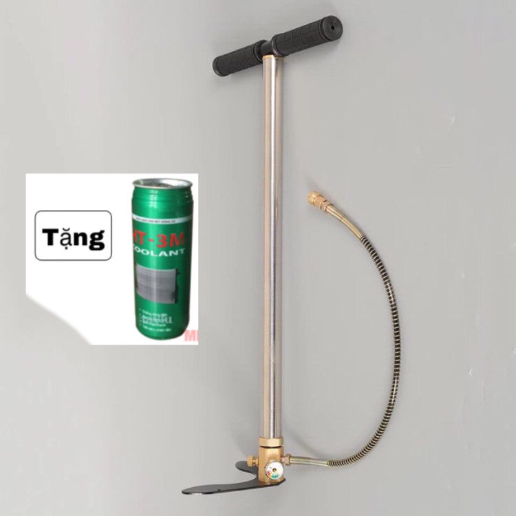 Bơm tay cao áp inox 30mpa - tặng lon nước làm mát dành cho bơm.