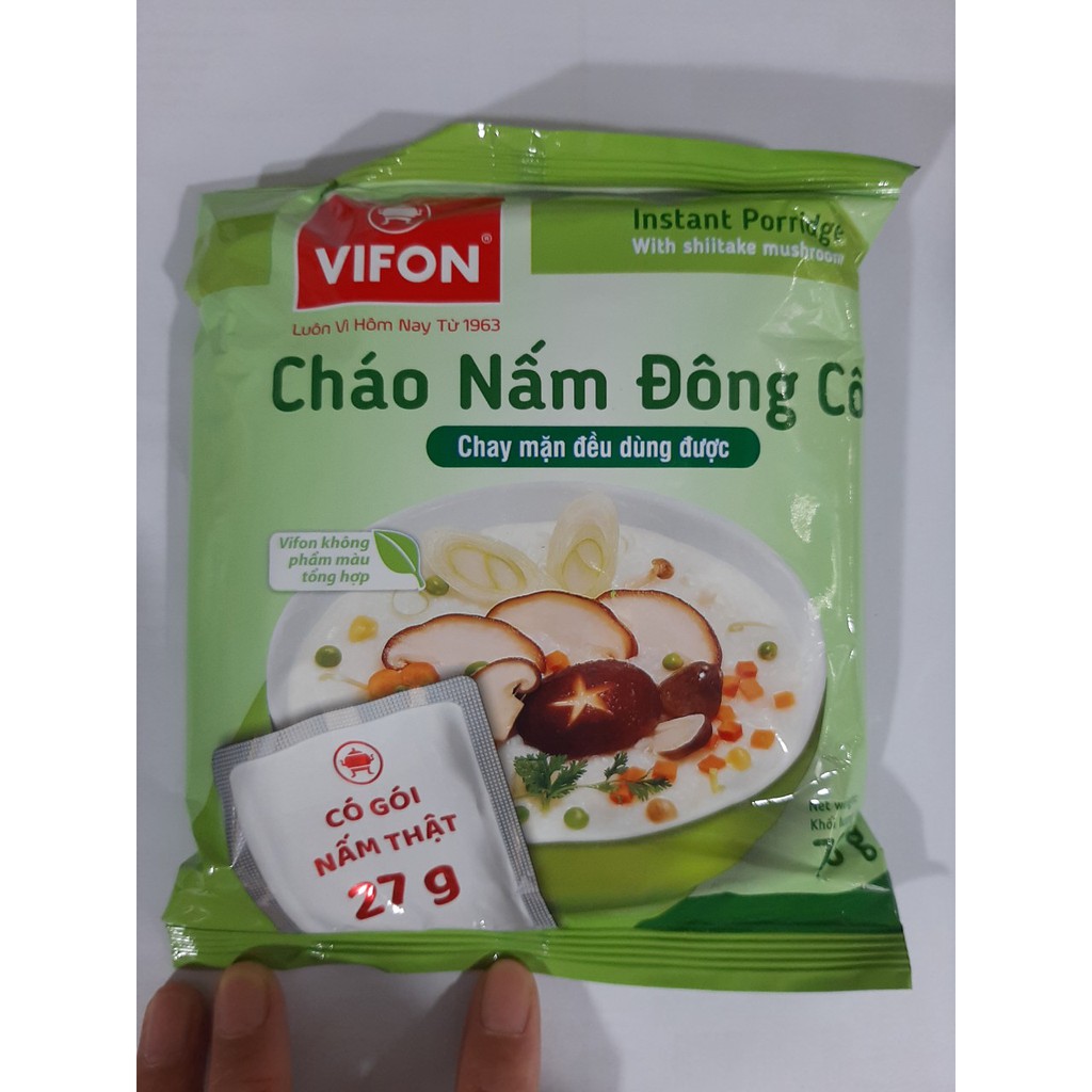 Cháo Chay (Nấm Đông Cô 70G)