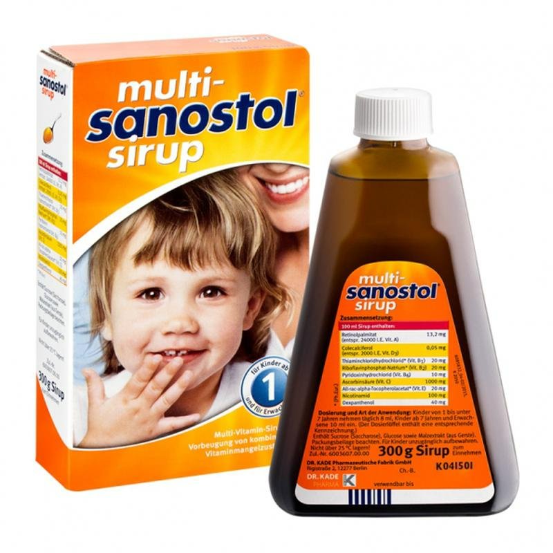 Vitamin tổng hợp dạng siro cho trẻ sanostol đức số 1 460ml - german corner hàng đức nội địa