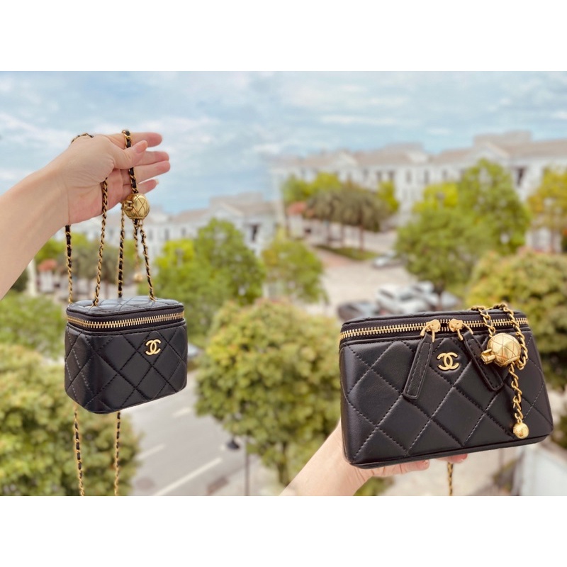 Túi xách Chanel Bag siêu cấp nắp gập mini da cừu màu đen size 17 cm  1786   Túi xách cao cấp những mẫu túi siêu cấp like authentic cực đẹp
