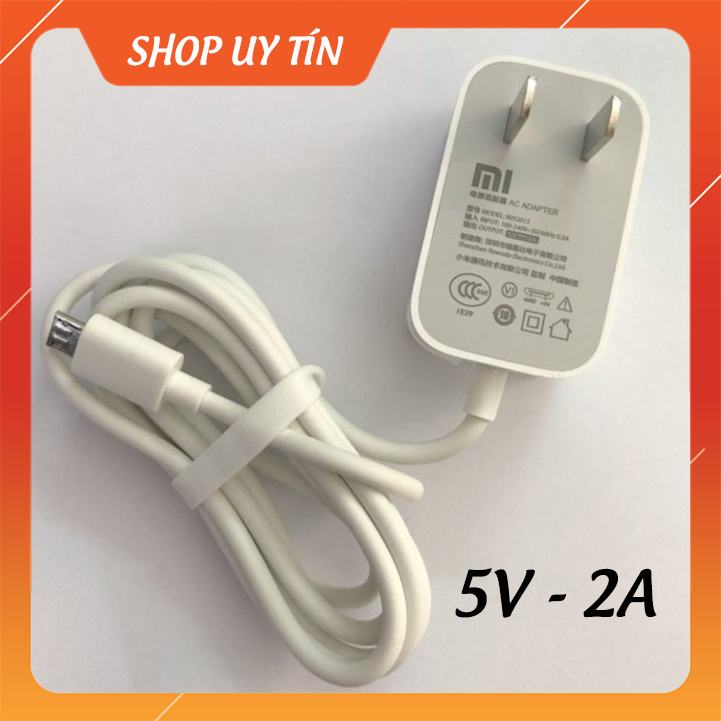 Nguồn (Adapter) Xiaomi 5V 2A chân Micro dùng sạc Camera Wifi Ezviz Imou Yoosee củ sạc nhanh điện thoại