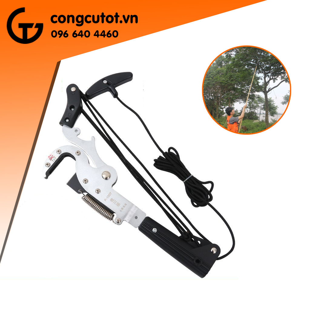 Đầu kéo cắt cành trên cao Sakagawa 1007 chất thép Nhật Bản không gỉ, kéo cắt cực ngọt, đầu kéo cắt cành to