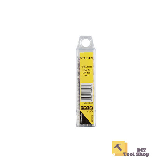 Mũi khoan sắt hss size từ 3.2-7mm stanley đầu tròn - chính hãng
