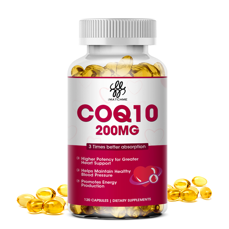 iMATCHME 200mg Coenzyme Q10 Capsules Promotes Cardiovascular Low Blood