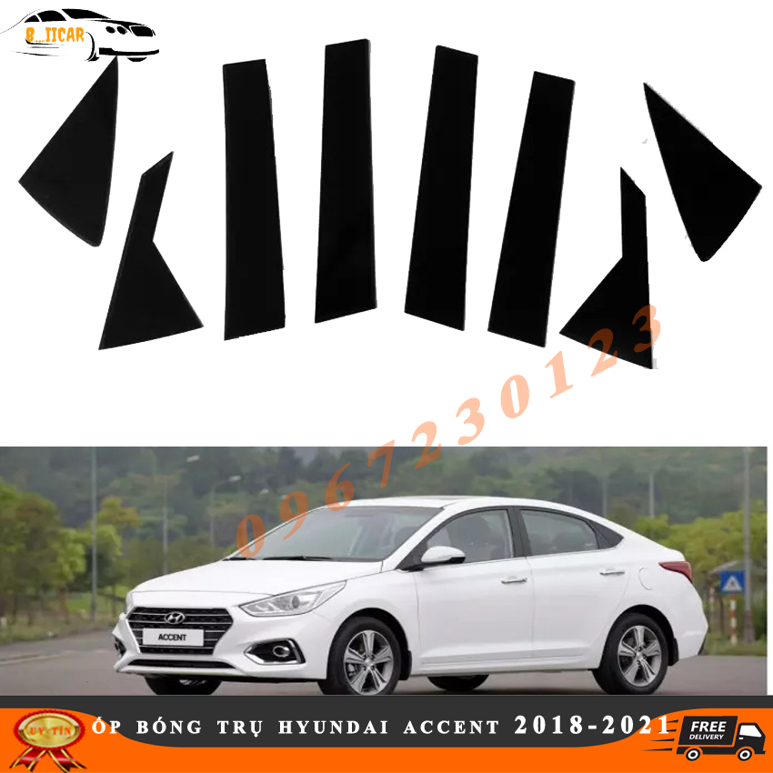 Ốp bóng chầy, bóng trụ xe Hyundai Accent tráng gương chống xước chất lượng tuyệt vời nhiều người tin dùng- Biicar auto