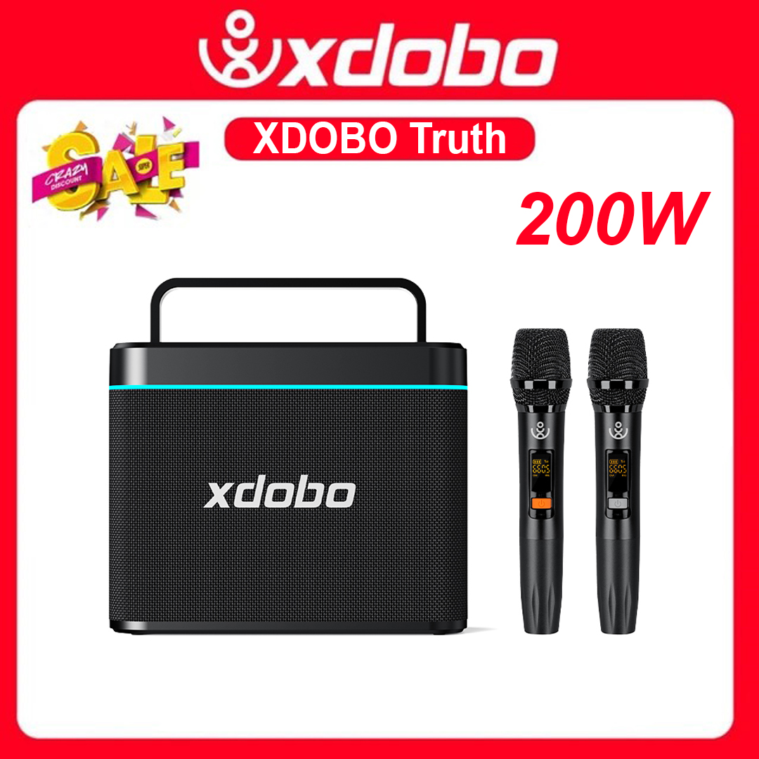  Loa Karaoke Bluetooth Xdobo Truth 200W Kèm 2 Micro Không Dây Hỗ Trợ Livestream Trực Tiếp Trợ Giảng - Hàng Chính Hãng 