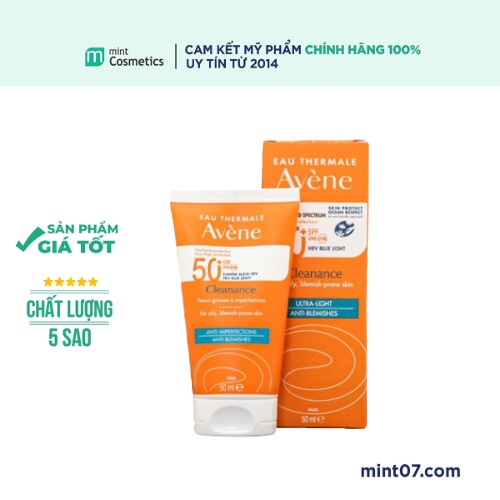 Kem chống nắng avene cleanance solar spf50+50ml