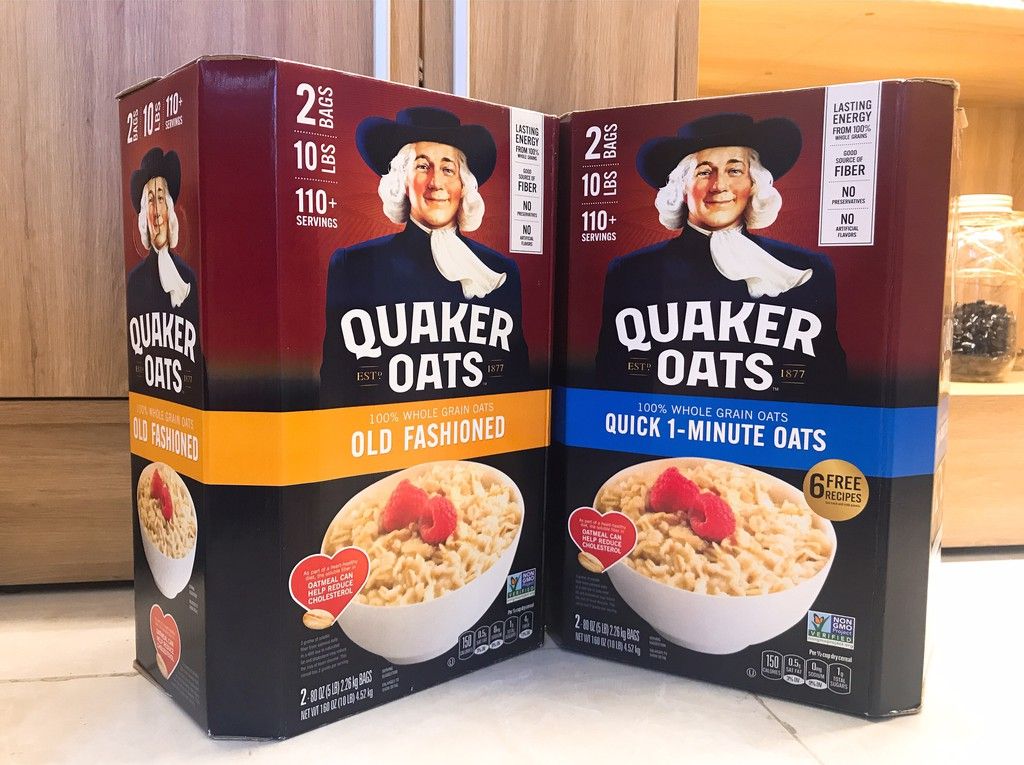 Hộp 4.52kg Yến mạch Quick 1 Minute Quaker Oats NK Mỹ
