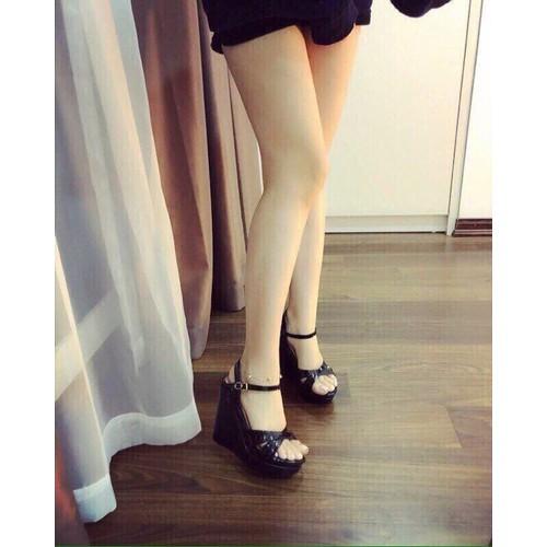 Giày sandal đế xuồng quai chéo 12cmt