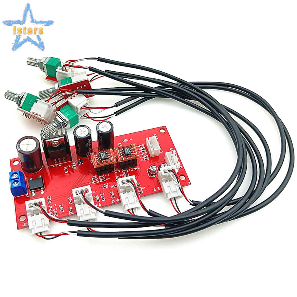 Istars Ad828 Preamplifier điều khiển âm lượng Hội Đồng Quản trị với treble midrange và bass tone điều khiển Preamp tone Hội Đồng Quản trị bảng khuếch đại công suất