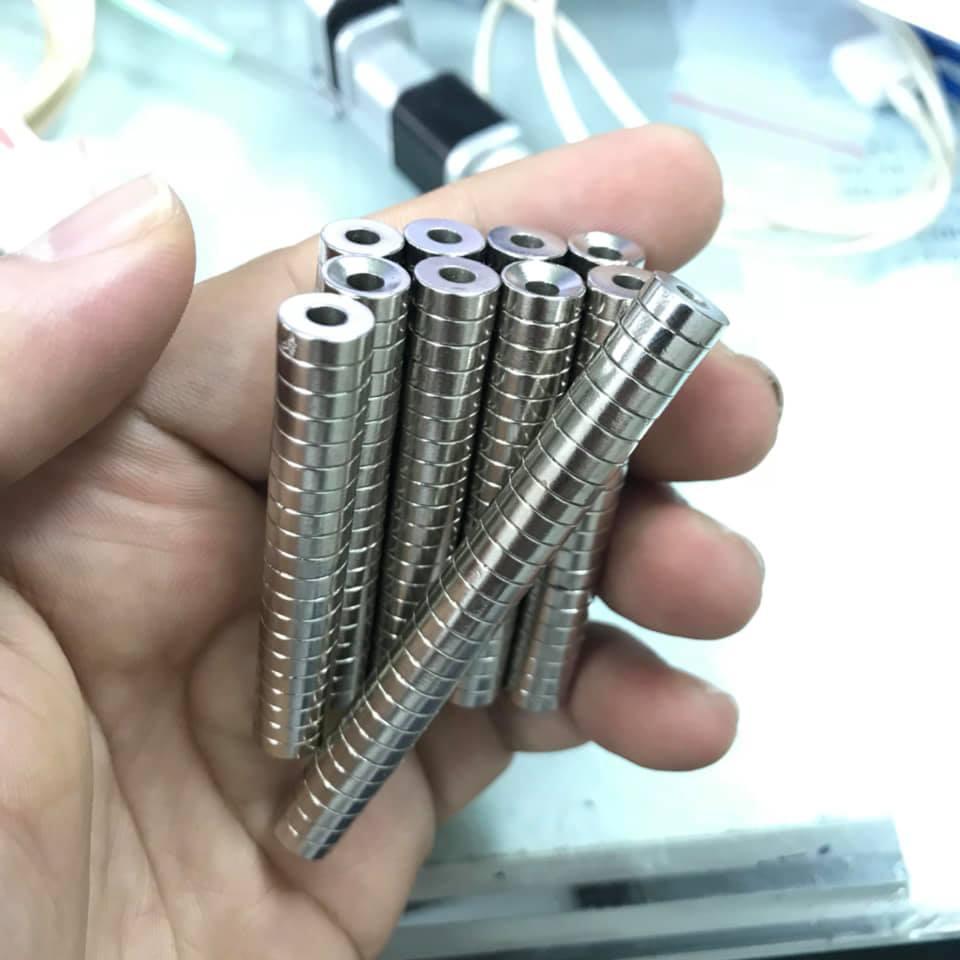 Combo 10 cục nam châm gắn đầu tovit (nam châm vĩnh cửu)