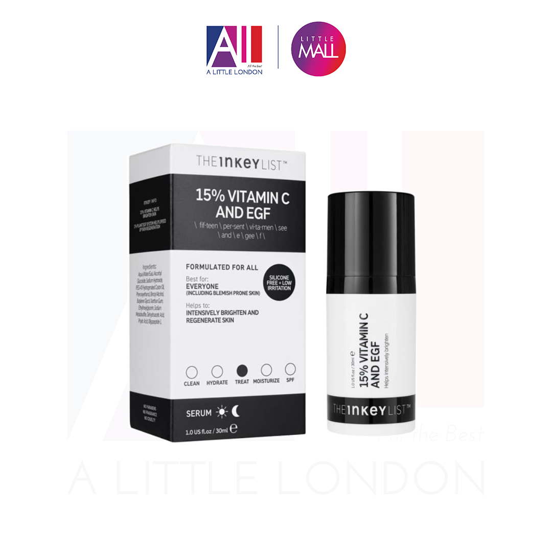 Tinh chất The Inkey List 15% Vitamin C And EGF - 30ml (Bill Anh)