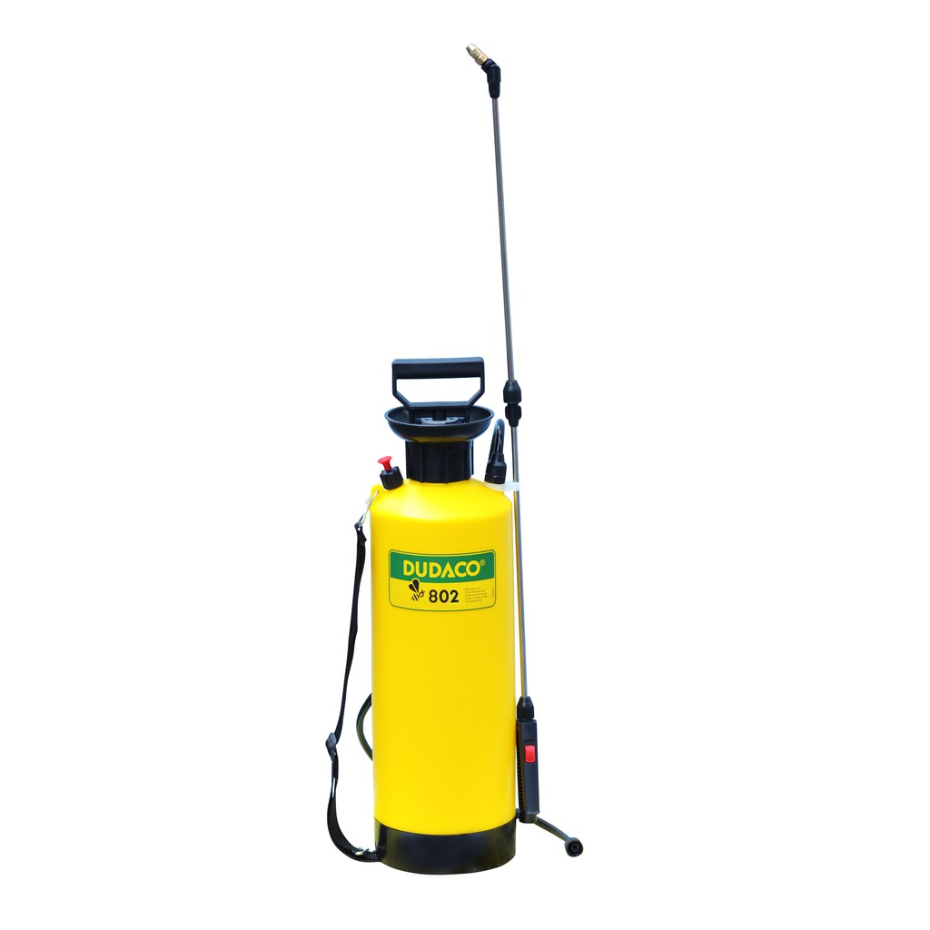 Bình xịt dudaco để tưới cây 8 lít 2 cần nối dài béc xoay