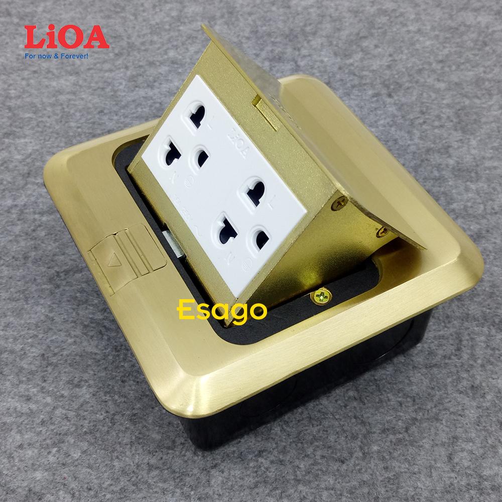 Combo Ổ cắm âm sàn loại vuông LiOA