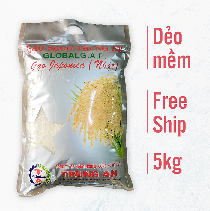 Gạo Nhật - Japonica 5kg - Thơm ngon dẻo ngọt
