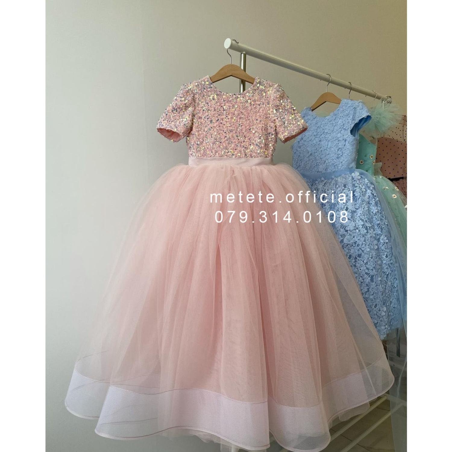 VÁY CƯỚI CÔNG CHÚA CHÂN VÁY BỒNG BỀNH-DT013 - VÁY CƯỚI CAO CẤP LINH NGA  BRIDAL