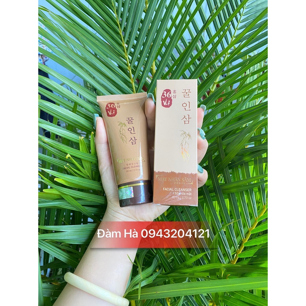 Sữa Rửa Mặt Nhân Sâm 36 vị- Cao sâm mụn đỏ 36 vị