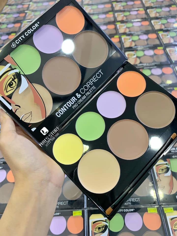 Tạo Khối City Color 7 Ô Contour & Correct Cream Palette