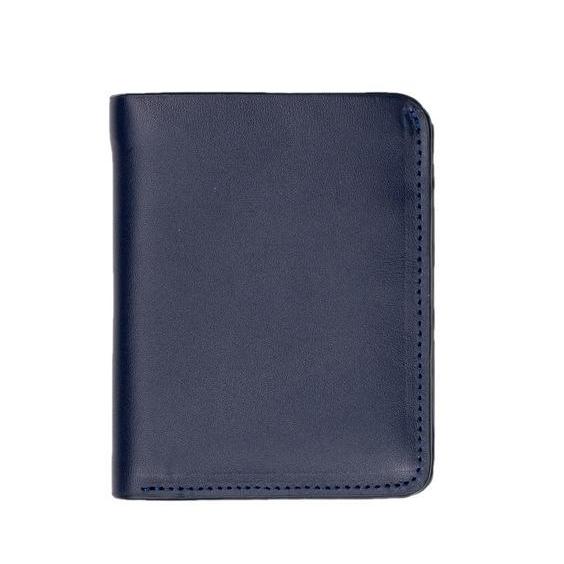 Ví Nam Bóp Nam Da Bò Thật Có Khe SIM Galaxy Store GVN06 (Xanh Navy)