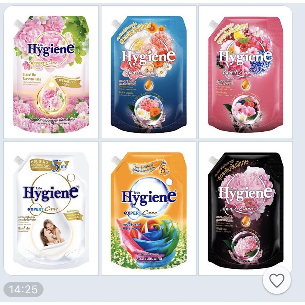 Nước xả hygiene túi 1150/1300ml thái lan