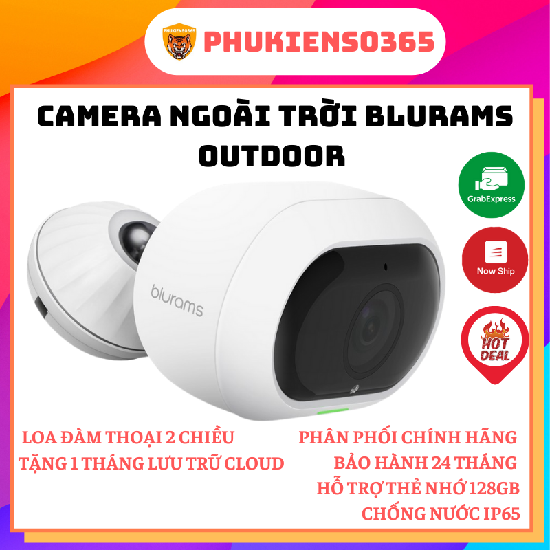 Camera ngoài trời blurams outdoor pro fullhd 1080p - bh 24 tháng