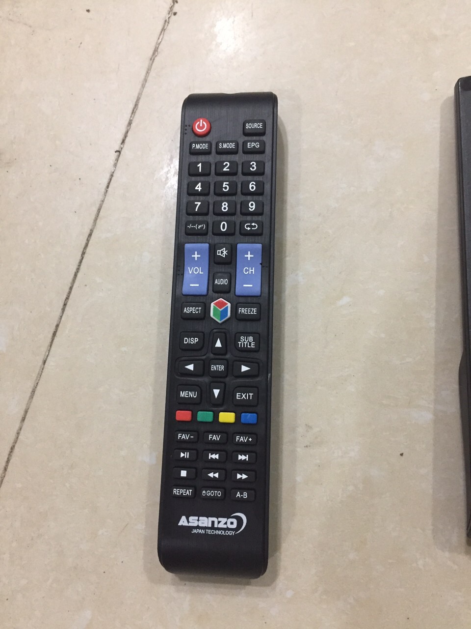 khiển tivi asanzo smart loại dài.