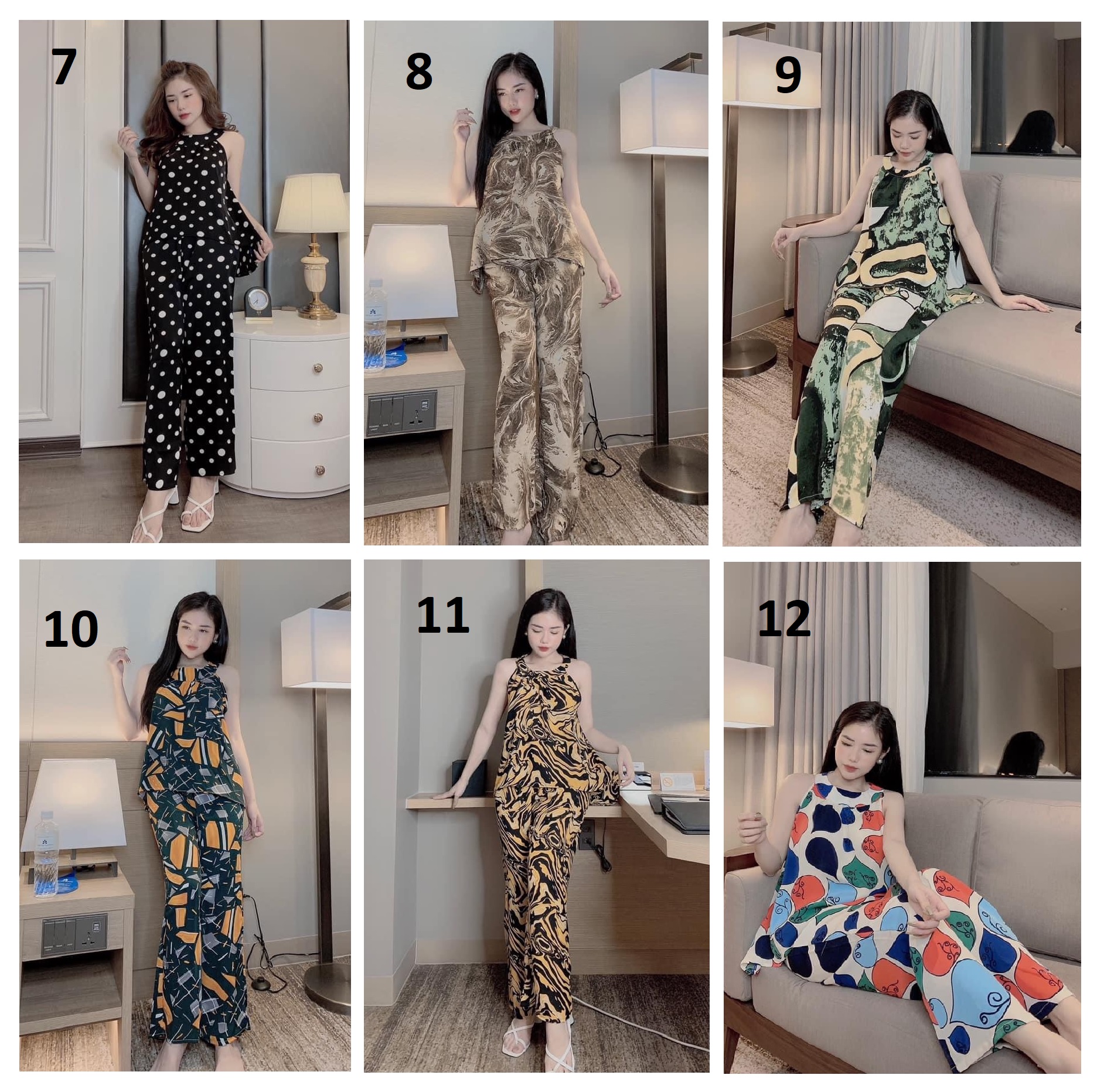 Set yếm lụa mai ngô - lụa latin