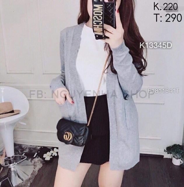 Áo khoác len dáng dài siêu xinh