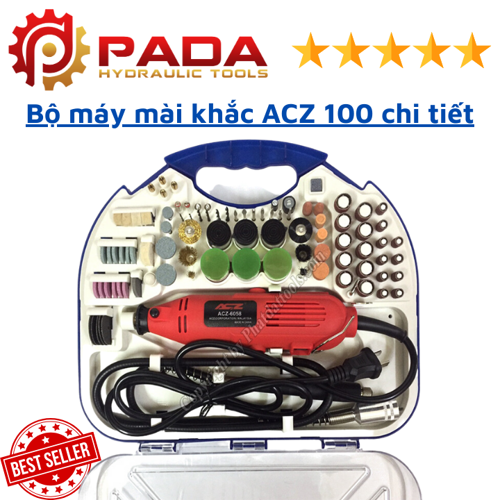 Bộ máy mài khắc đa năng ACZ 100 chi tiết - Hàng chính hãng - Bảo hành 6 tháng- Chất lượng