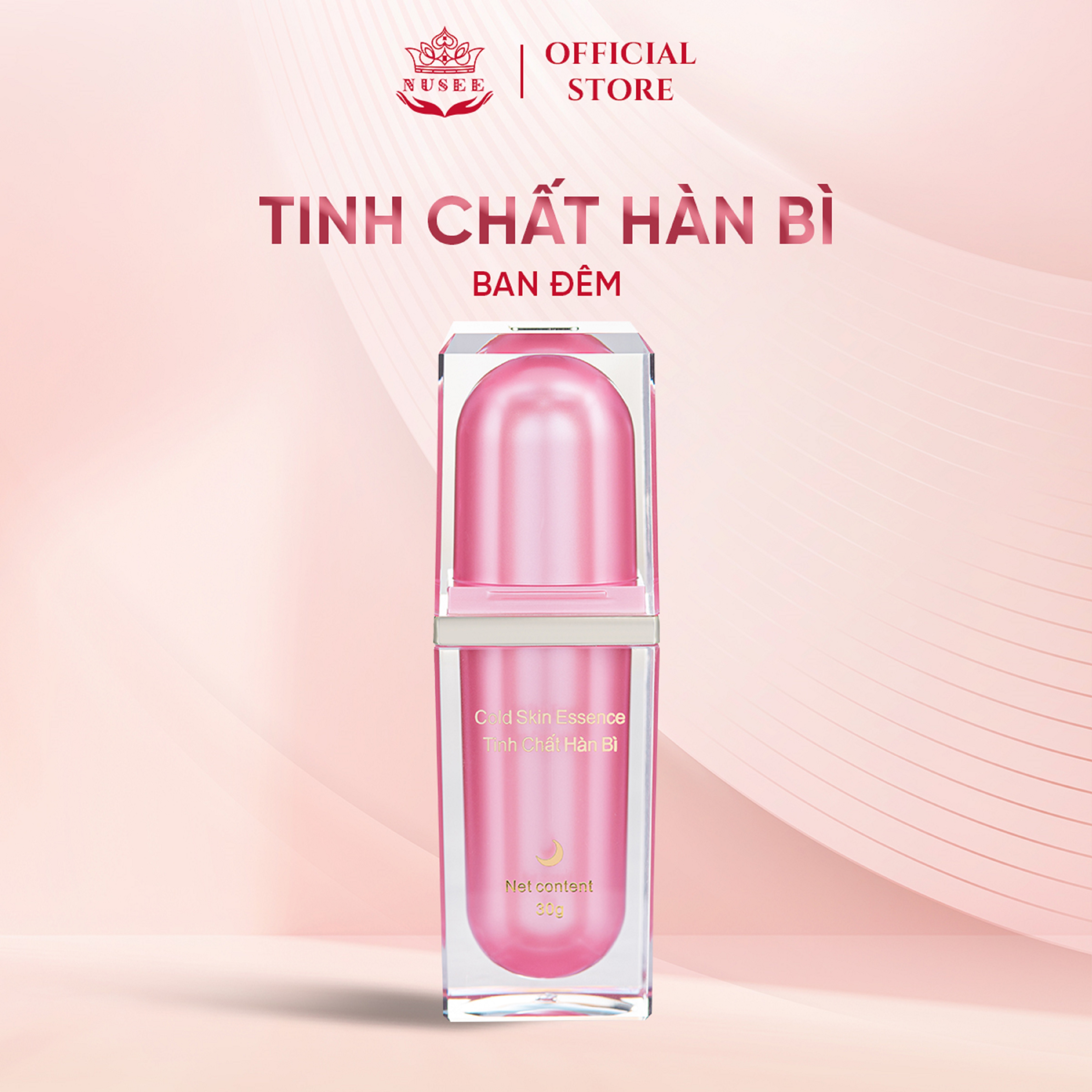 Tinh chất Hàn Bì đêm Nusee Dưỡng trắng sáng, se khít lỗ chân lông 30g