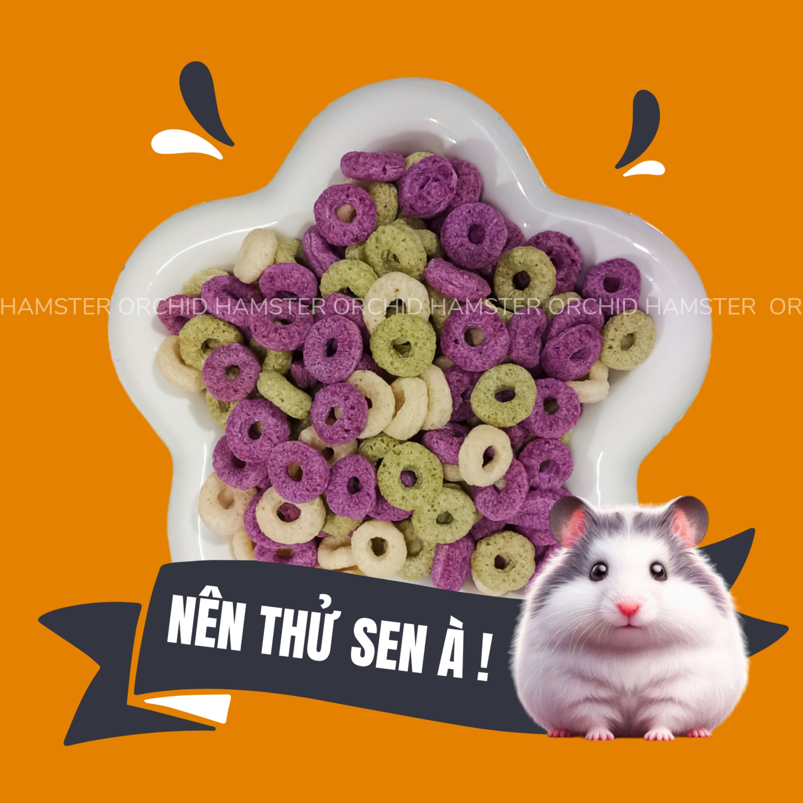 Bánh vòng rau củ mài răng cho hamster