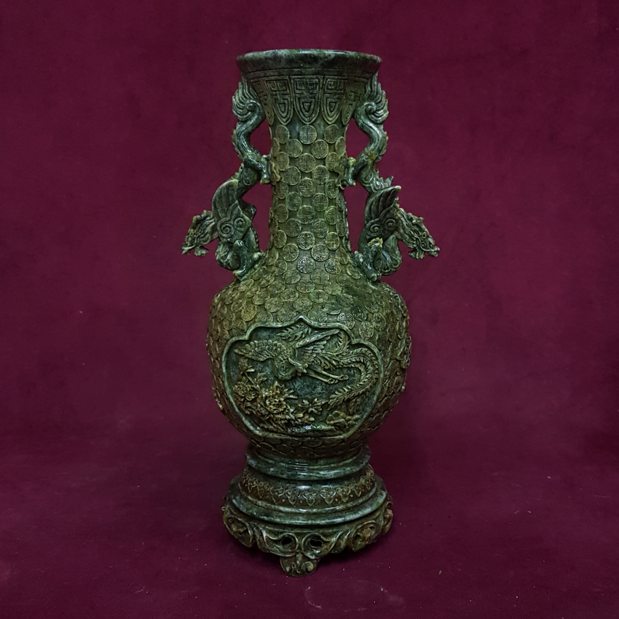 Lọ hoa họa tiết đồng tiền - lo 046