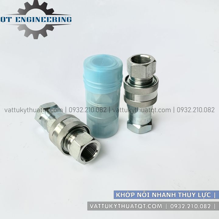 Khớp Nối Nhanh Thủy Lực Thép | 1/4"-1" (13-34mm) | VATTUKYTHUATQT.COM