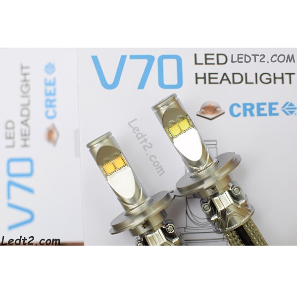 Đèn pha LED Cree XHP70 V70 - Bảo hành 6 tháng - Số lượng: 1 cái
