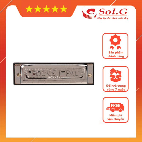 Kèn harmonica diatonic hohner pocket pal m59501 10 lỗ chính hãng -phân phối nhạc cụ phụ kiện chính hãng solg