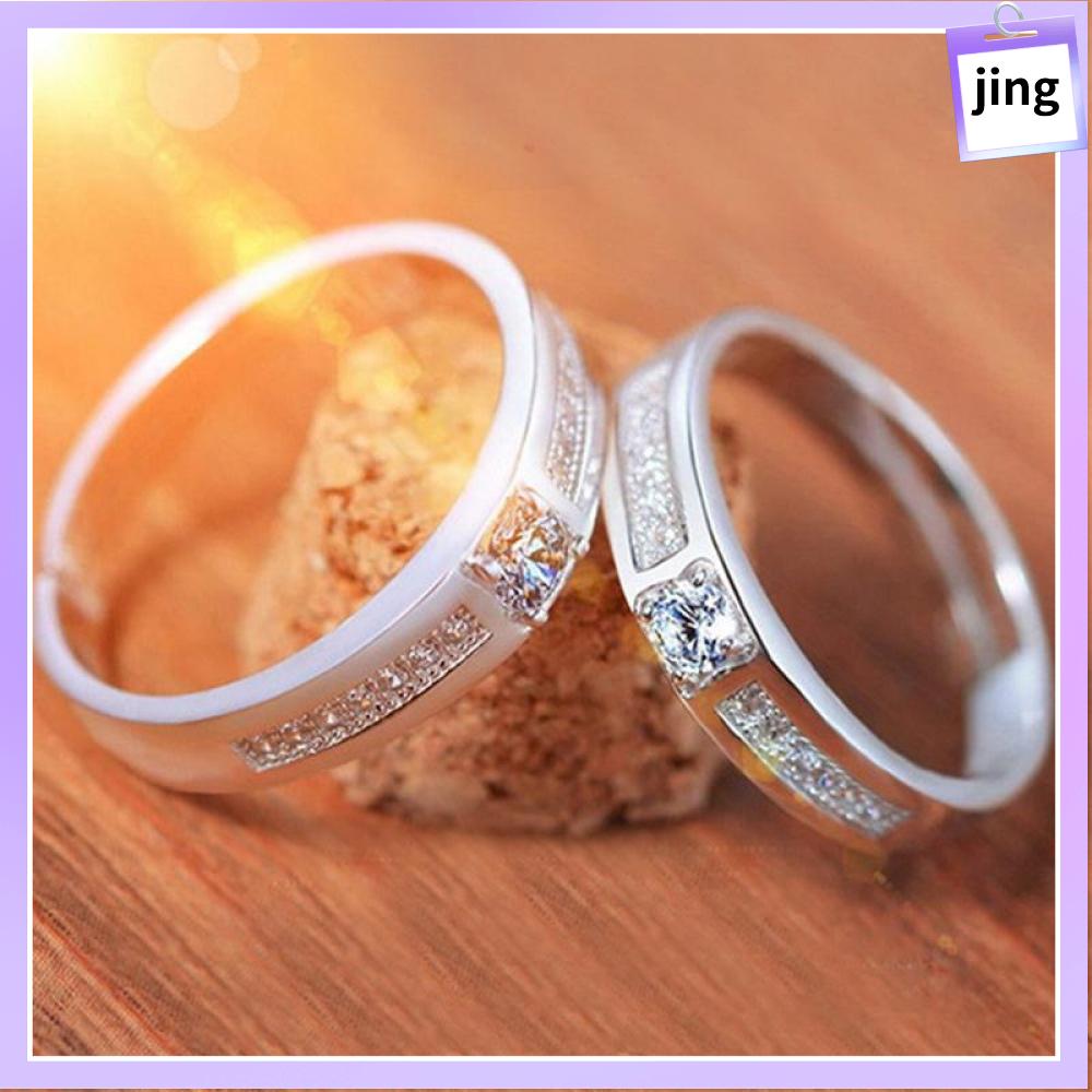 Nhẫn đeo ngón tay mạ bạc 925 thịnh hành có thể điều chỉnh kích cỡ - INTL