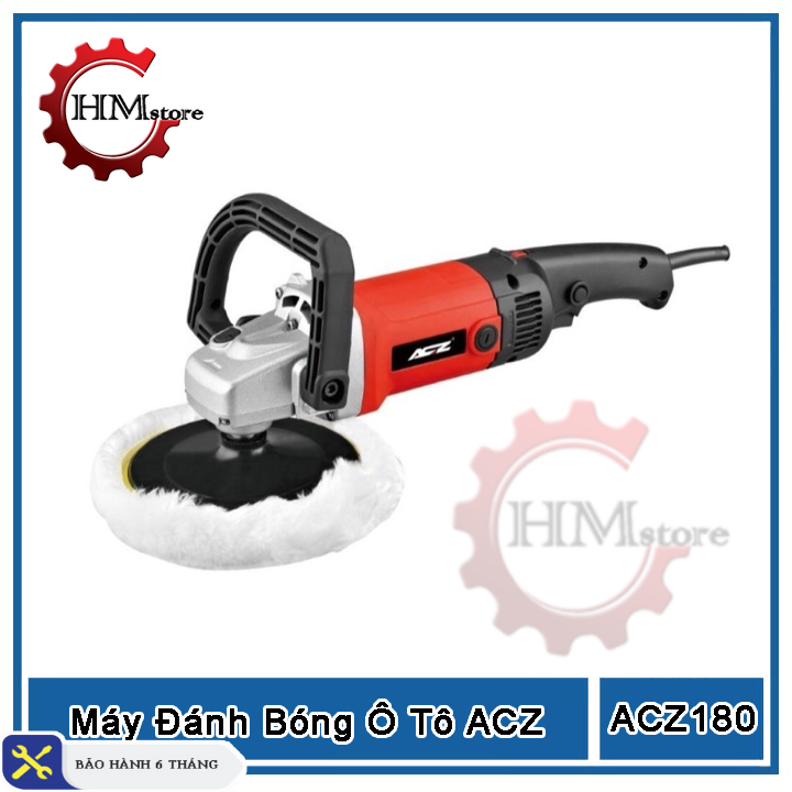 Máy đánh bóng cầm tay ACZ 180, công suất 1280w, chỉnh tốc độ - Máy đánh bóng ô tô, máy đánh bóng xe máy acz, máy đánh bóng - Bảo hành 6 tháng - HẢI MY STORE