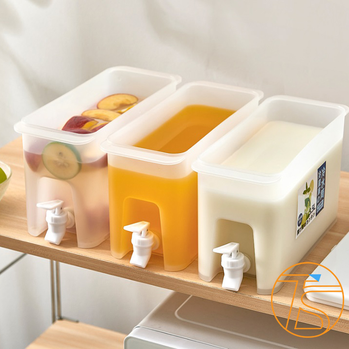 Bình đựng nước có vòi 3,5 lít chịu nhiệt - Bình đựng nước giữ nhiệt mini cute - Bình nước đá chanh dễ thương