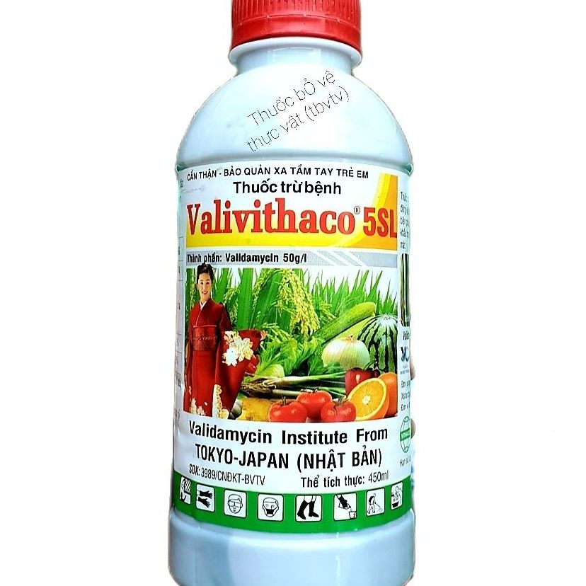 Combo 5 chai💎 Thuốc trừ bệnh cây trồng Valivithaco 5SL 💖 Trừ đốm vằn, lở cổ rễ, thán thư, nấm hồng..