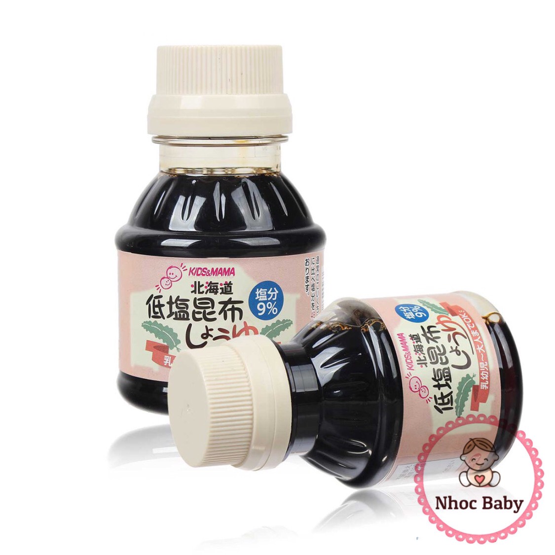 [hsd 11/2022] Nước tương tảo bẹ tách muối Hokkaido Kids&Mama 100ml Nhật Bản