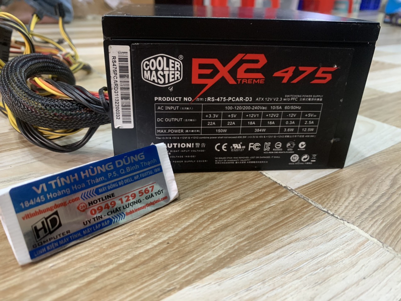 Nguồn 500w cooler master extreme ii rs-475 bh 01 thang