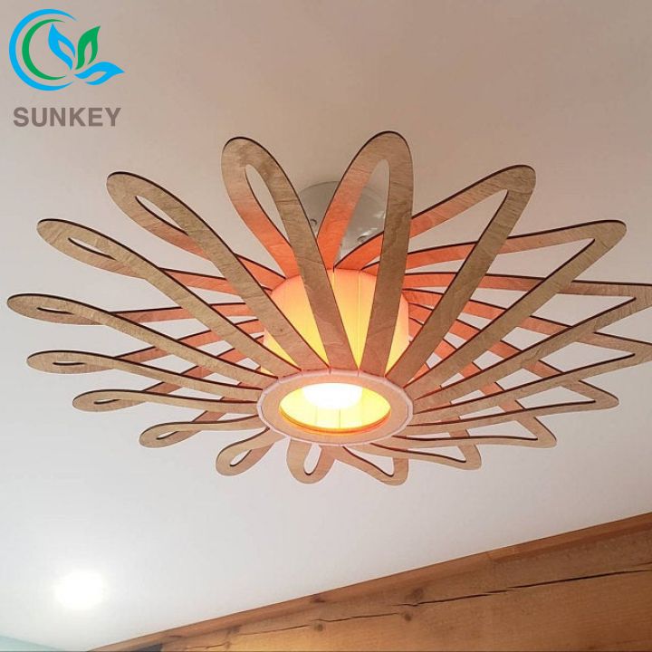 [Khuyến Mãi Lớn] Đèn Trang Trí Thả Trần Dalius - Kích Thước 70x16 cm - Chất Liệu Gỗ Plywood Cao Cấp - Phù Hợp Với Mọi Không Gian Phòng Khách
