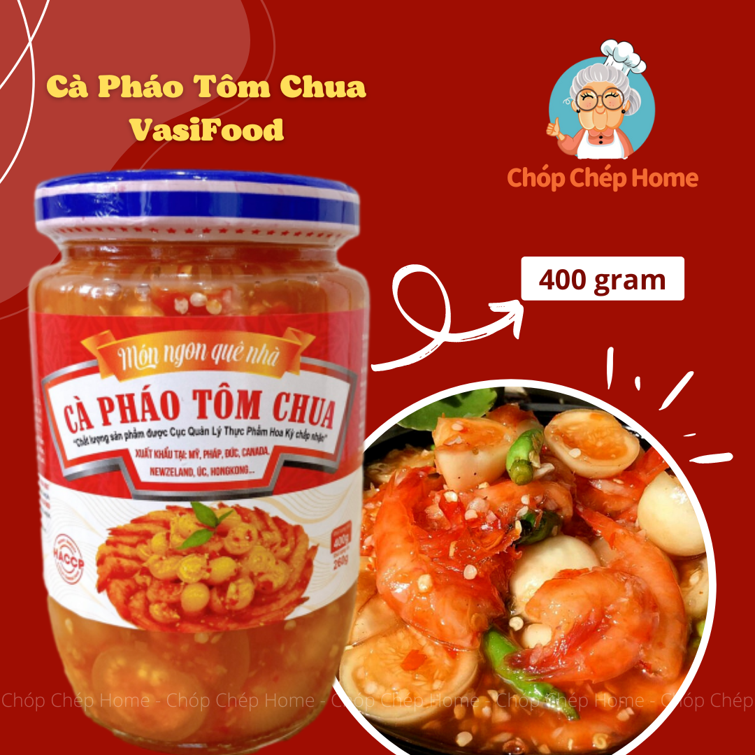 Cà pháo tôm chua ăn liền vasifood 400g
