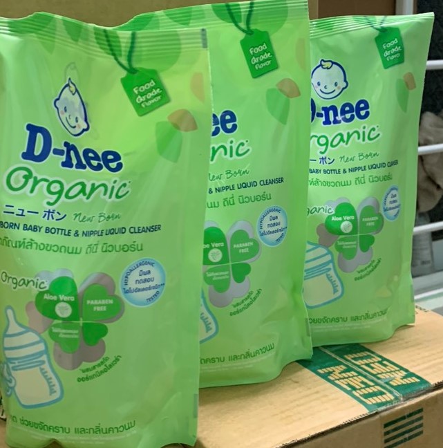 Hồng thúy thái lan combo 3túi nước rửa bình sữa d-nee 600ml
