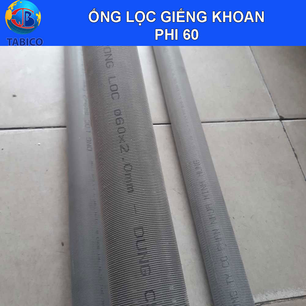 1mét ống lọc nước phi 60 x 2.0mm dùng để lược vật liệu lọc nước