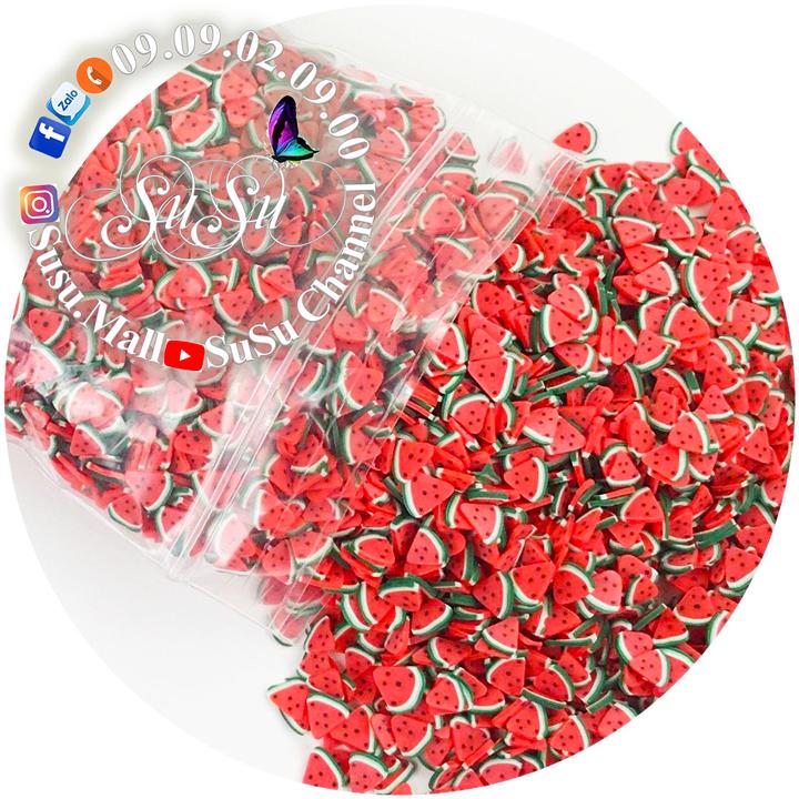 [HCM]Slime Nguyên liệu làm Slime Combo 3 bịch cốm Nail trang trí Slime