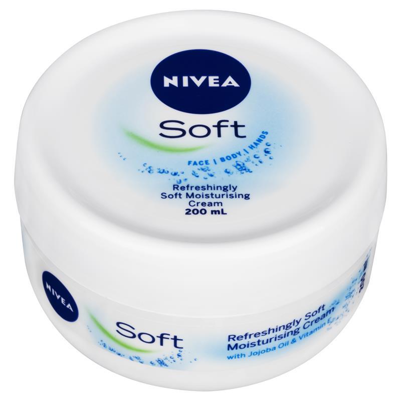 Kem dưỡng da, chống nẻ NIVEA Soft Moisturiser Cream Face Body Hands