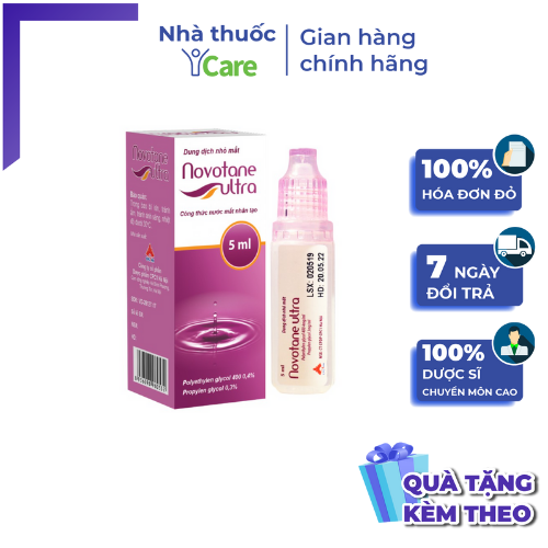 Sản phẩm bổ sung giảm khô mắt, ngứa mắt Novotane Ultra lọ 5ml