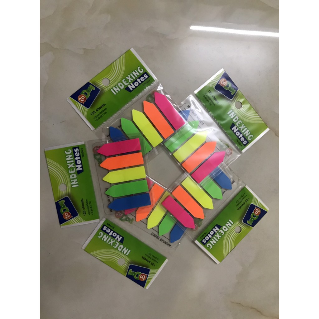 Giấy nhớ 5 màu nilon mũi tên hàng đẹp