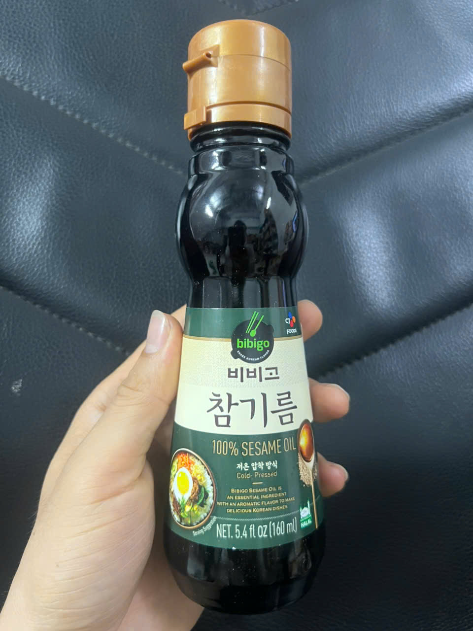 Dầu mè nguyên chất hàn quốc 160ml - 참기름